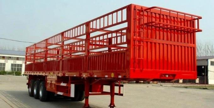 China′s New 3-Axis Fruit and Vegetable Livestock Semi-Trailer Pile Fence Dry Semi-Trailer